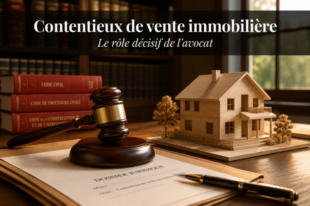 Contentieux de vente immobilière : le rôle décisif de l&rsquo;avocat <span class="entry-title-author">— Par Me Antoine RYCKEBOER</span>