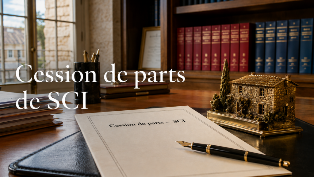 Cession de parts de SCI : pourquoi l&rsquo;acte notarié ou l&rsquo;acte d&rsquo;avocat est désormais obligatoire (loi du 25 juin 2026) <span class="entry-title-author">— Par Me Antoine RYCKEBOER</span>